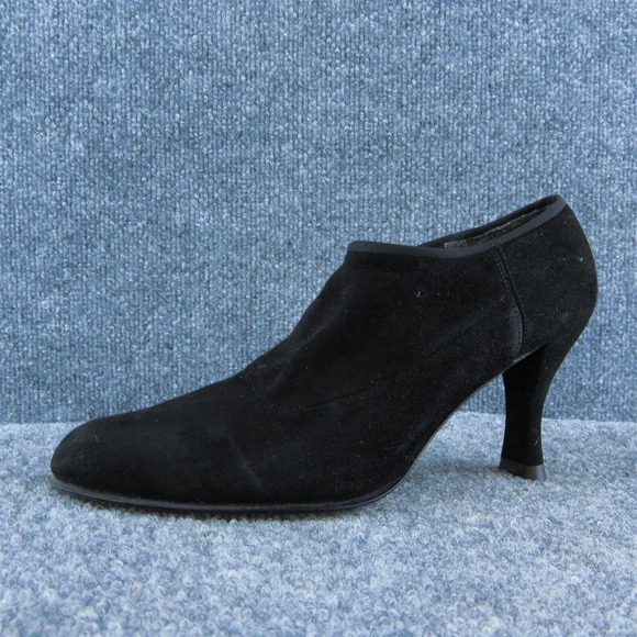 Stuart Weitzman Women Bootie Boots Black Fabric Pull On Size 6.5 Narrow‎ - Picture 1 of 7